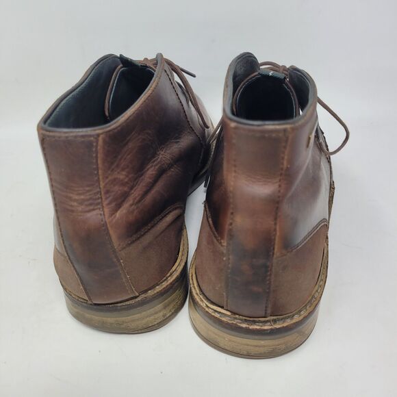 Barbour Readhead Redhead Waxy Leather Chukka Boots Men\'s Brown US Size 11.5